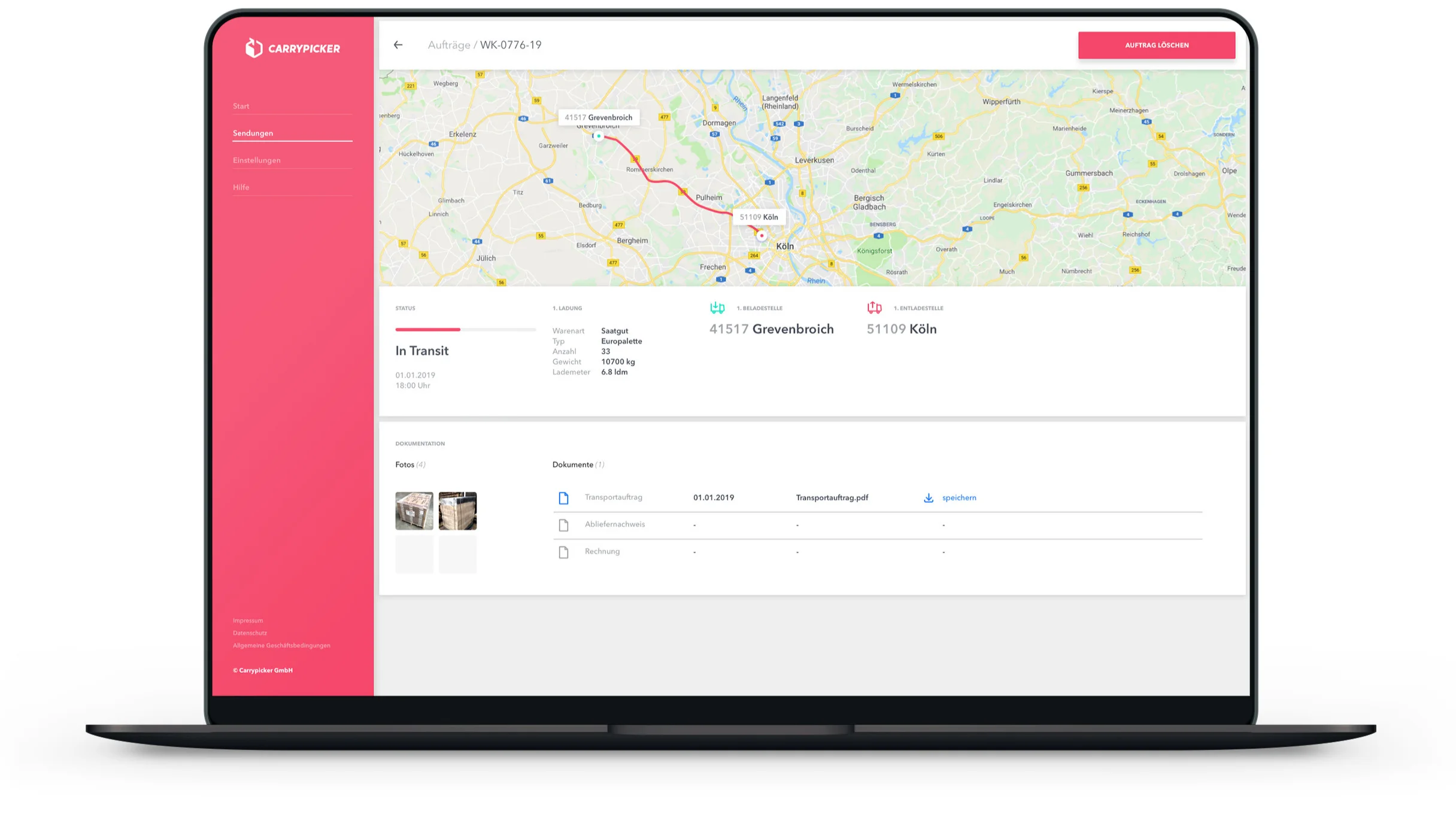Digitale Spedition: Die Carrypicker-Plattform kommt komplett ohne Papierkram aus