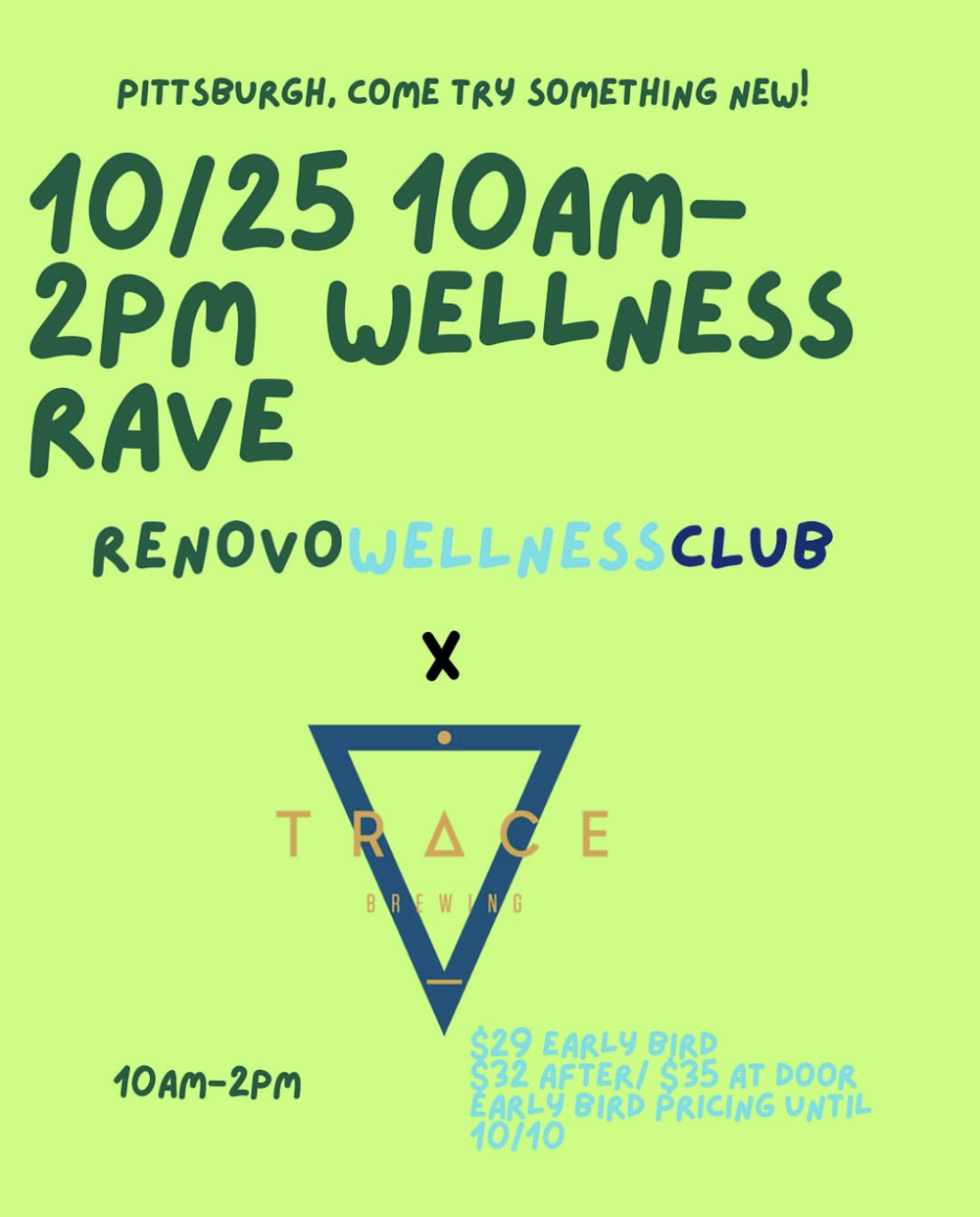 Renovo x Trace Wellness Rave — Trace Brewing