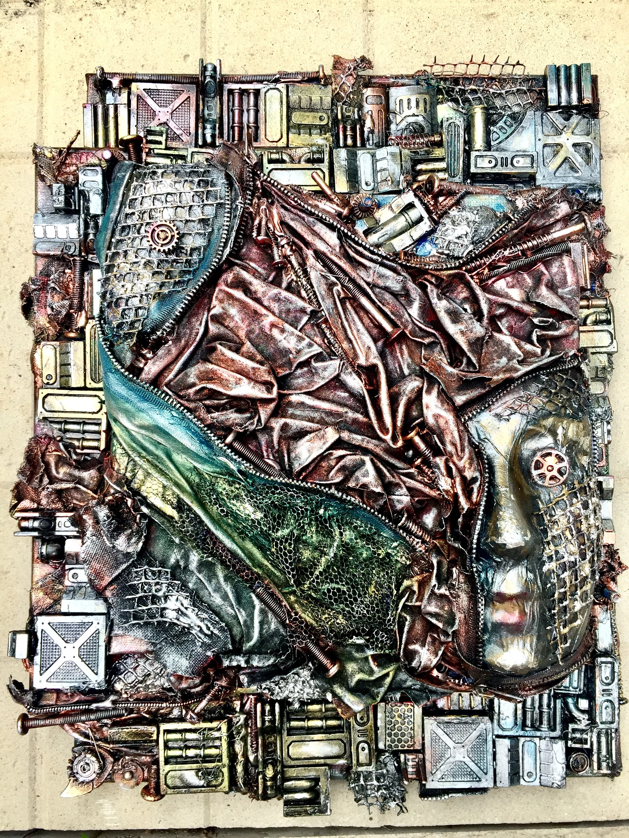 The Dream II. 3D mixed media on canvas Acrylic 12” x 14” SOLD