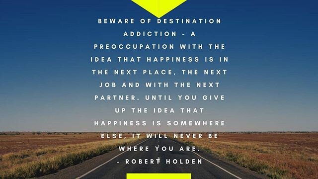 The pursuit of happiness is addicting.

It's so easy to fall into the trap of thinking we just need &quot;the next thing&quot; to be happy. But we as people get desensitized and ultimately want more, bigger, faster, stronger... The reality is - that 