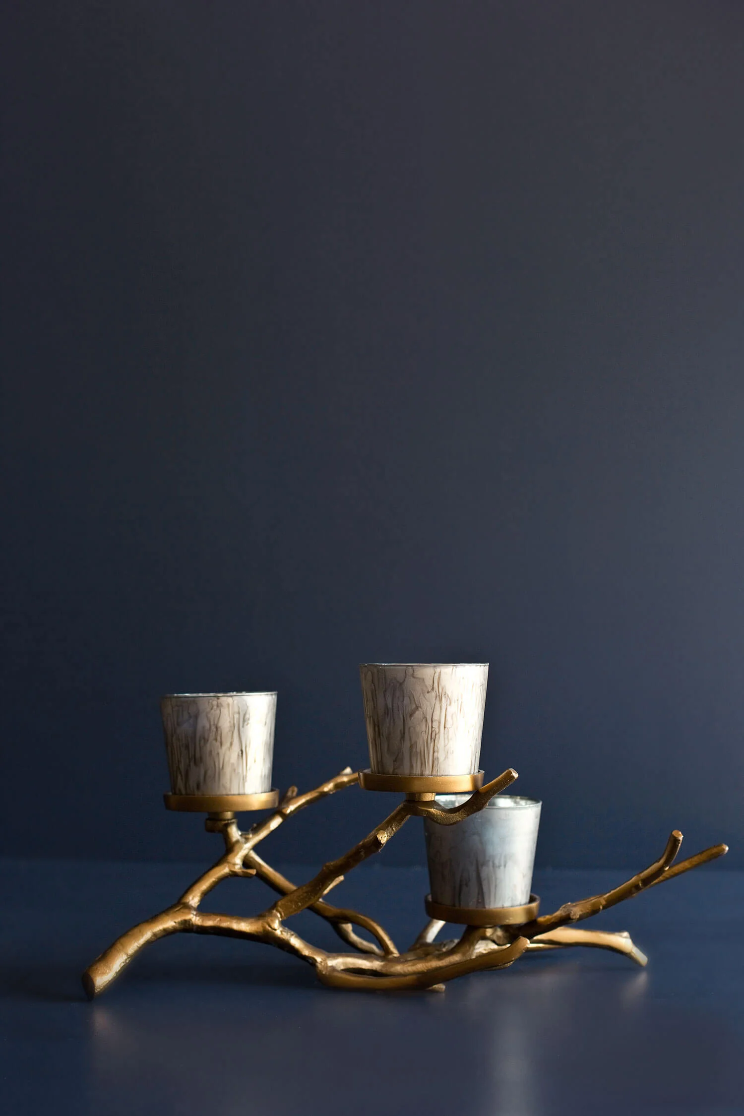 Gold Manzanita Stands - 3 Votives