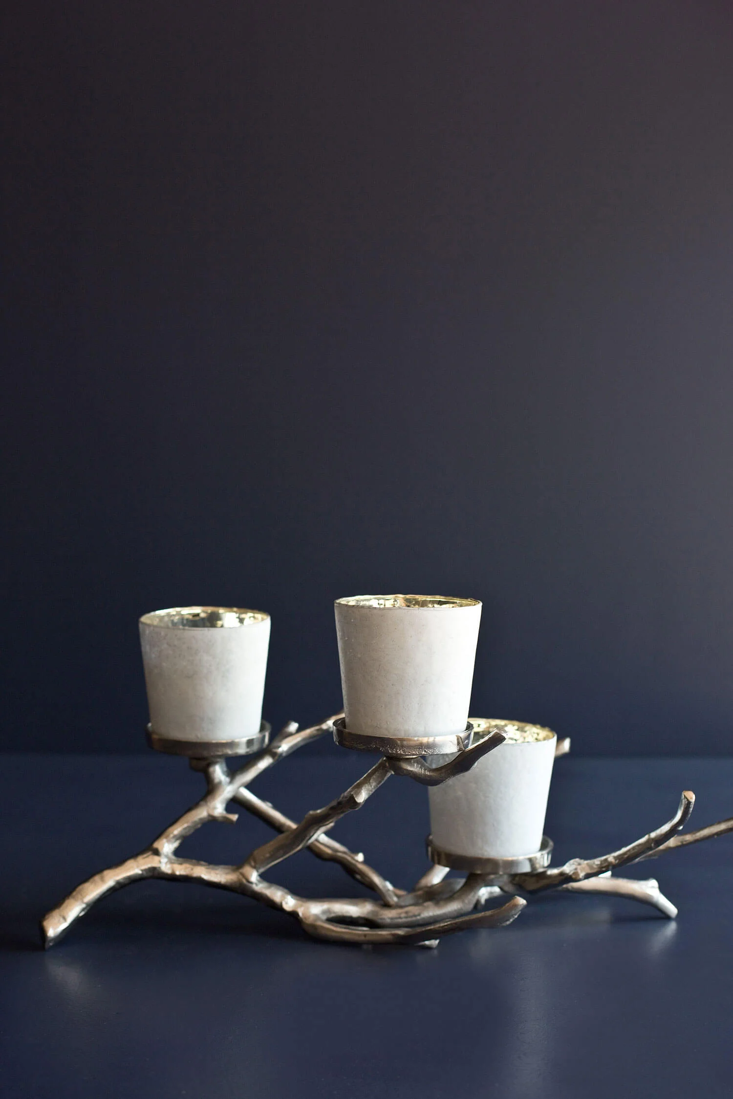 Silver Manzanita Stands - 3 Votives
