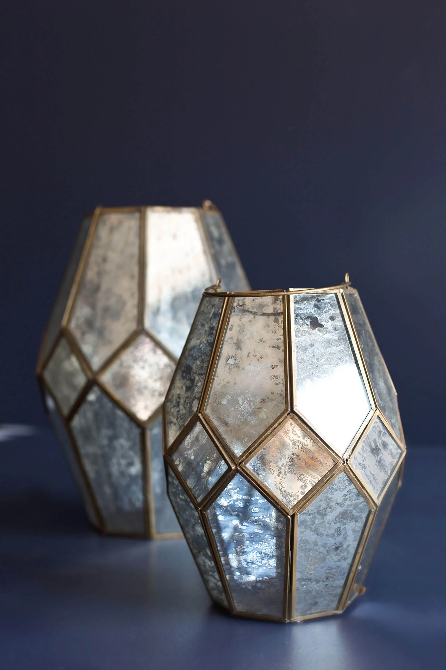 Gold Geode Lanterns