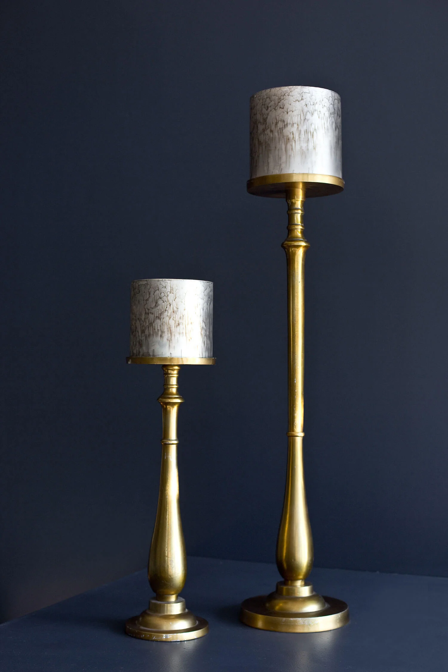 Antique Gold Candlestands - Extra Large and Large