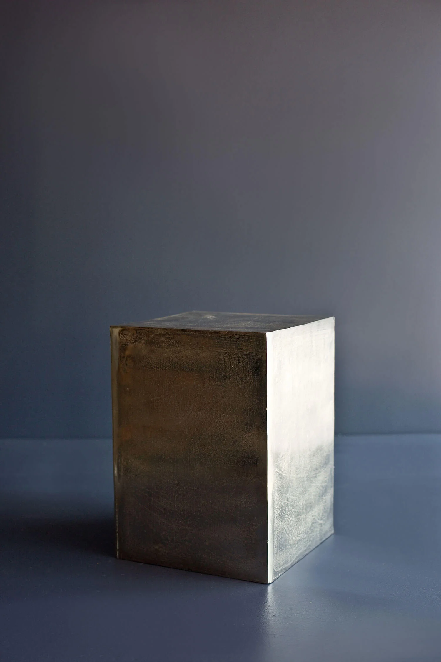 Hammered Pewter Pedestal