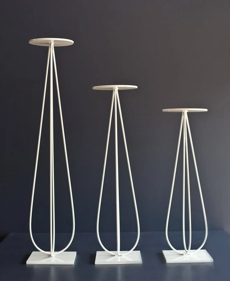 White Ellipse Stands