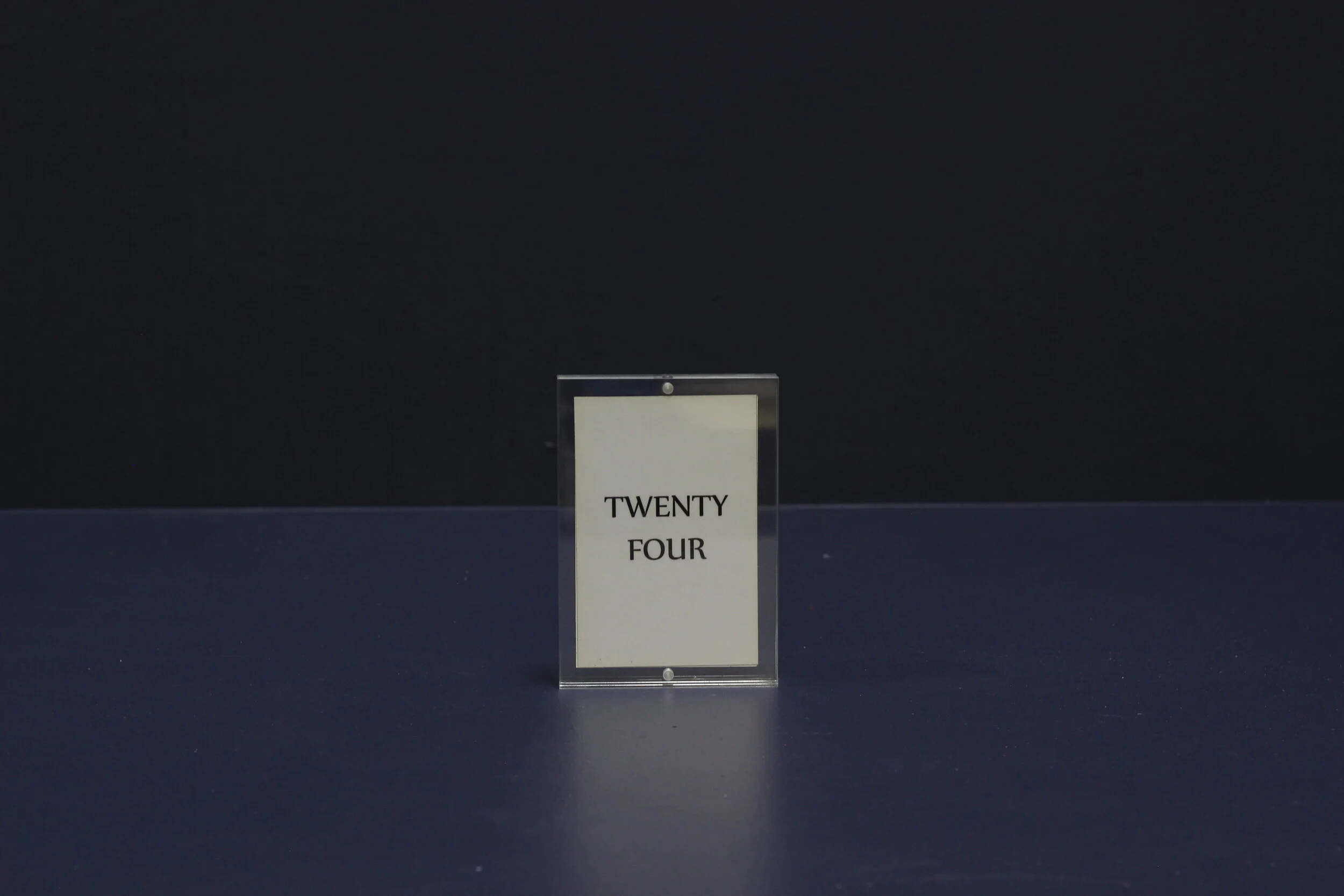 Clear Acrylic Table Number Holder