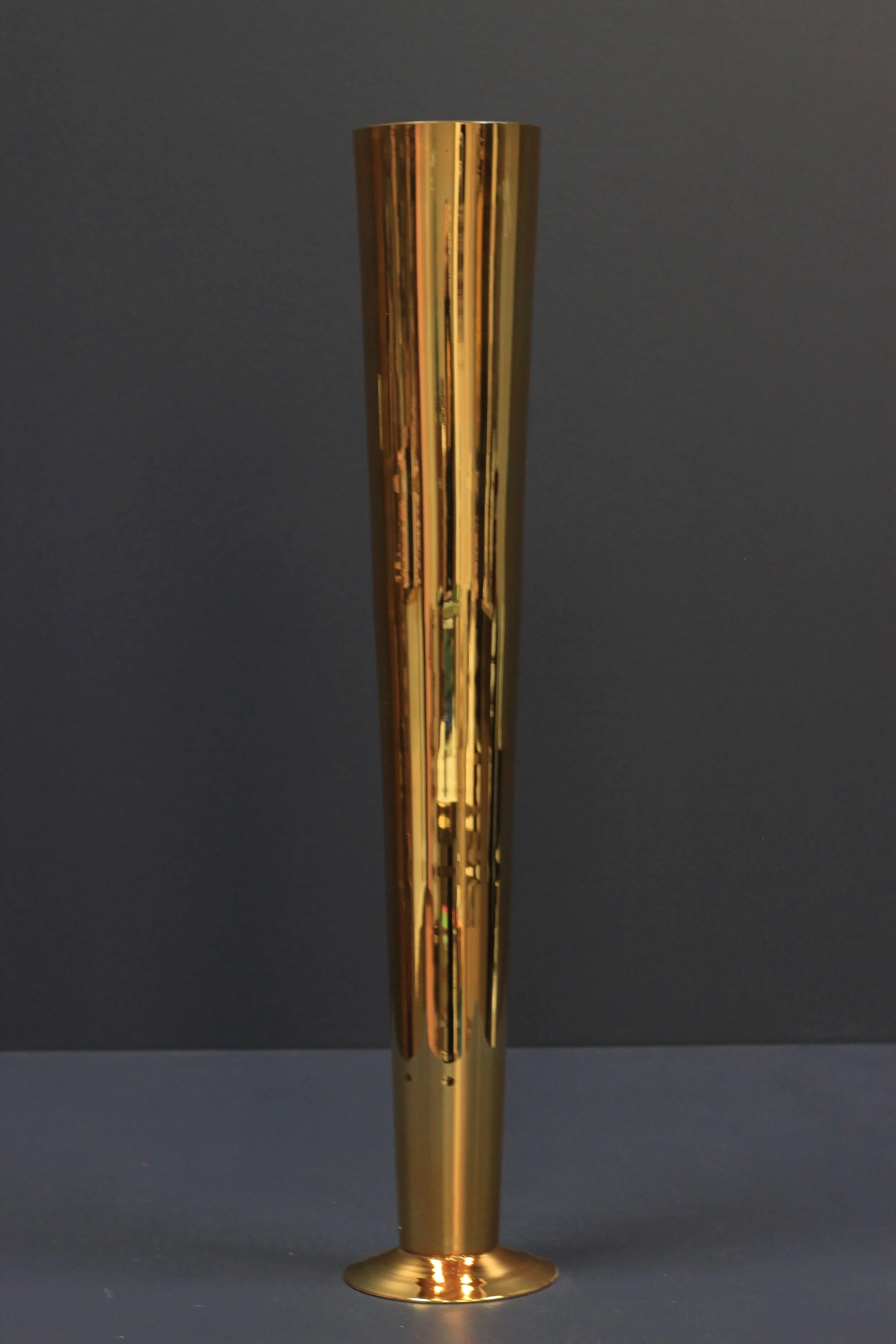 Gold Flask Vase 