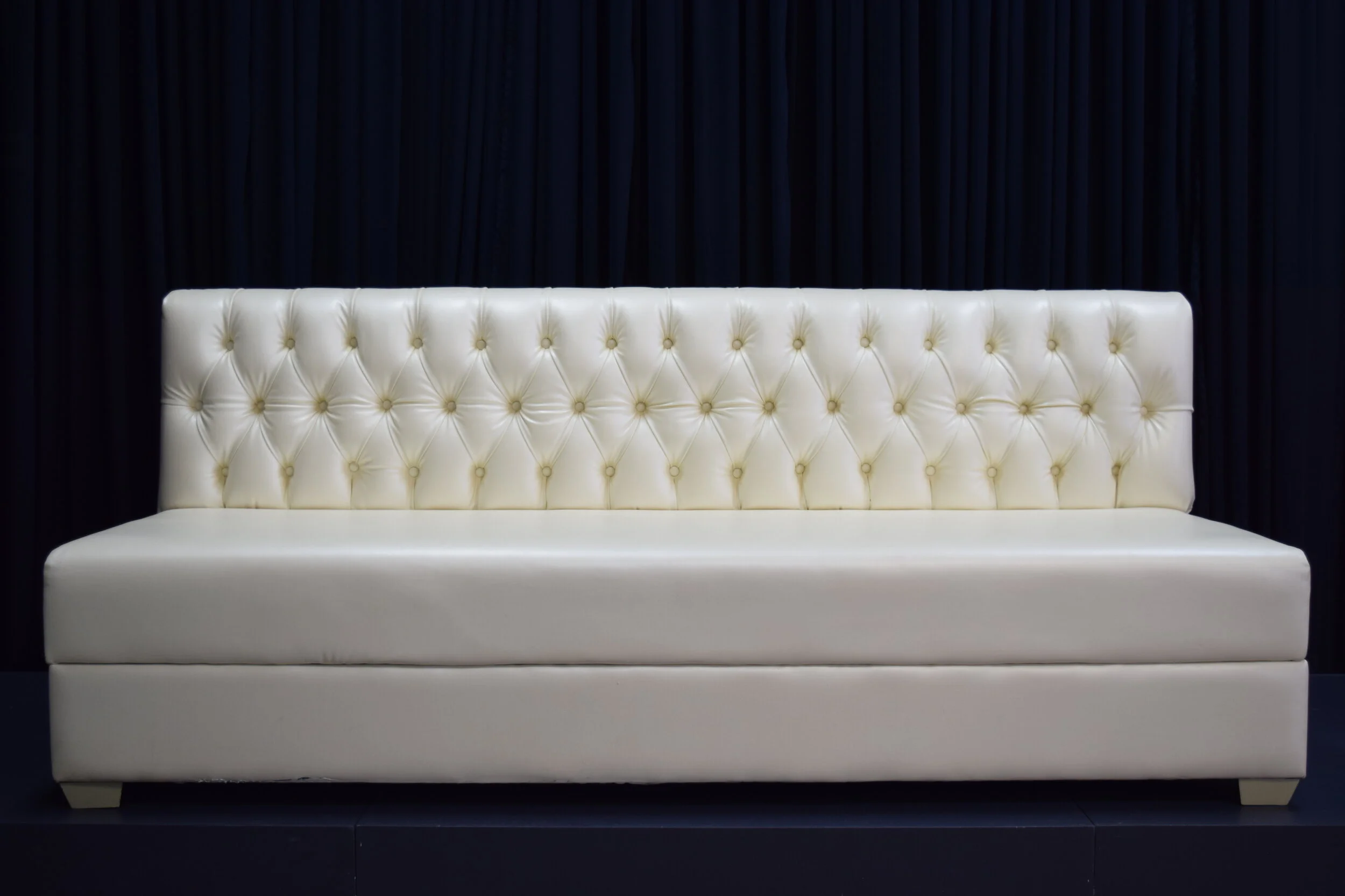 Champagne Tufted Loveseat