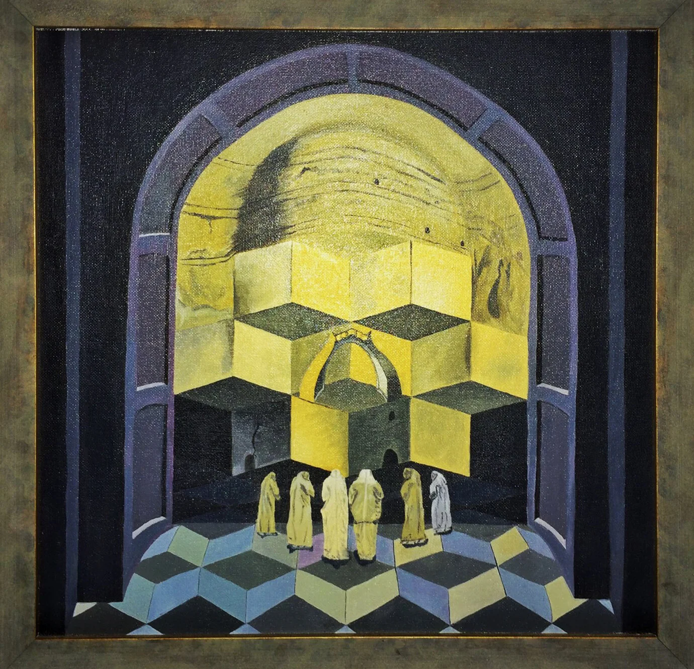 Paint on canvas - Dali, The Skull of Zurbaran (2009)