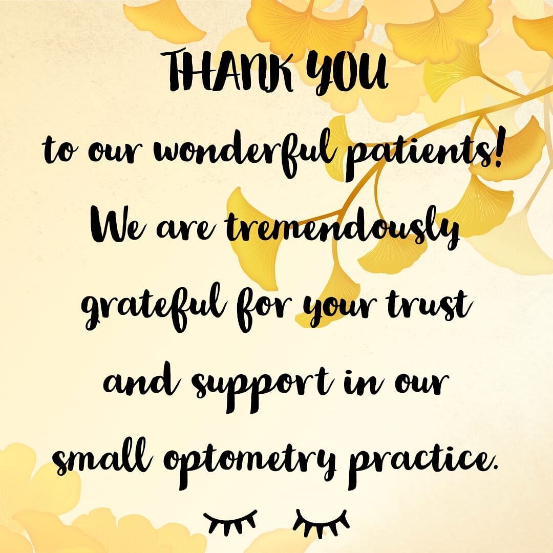 Thank you to all of our patients! #grateful #thankful #glassesboutique #smallbusiness #edmondboutique #edmondok