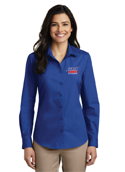 LW100 Port Authority Ladies Long Sleeve Carefree Poplin Shirt