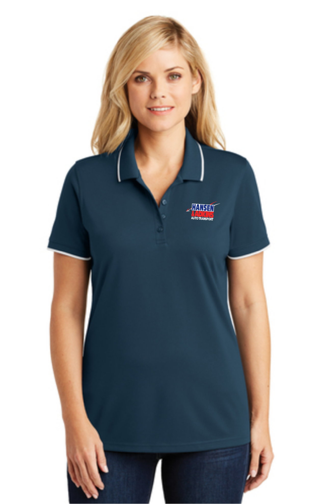 LK111 Port Authority Ladies Dry Zone UV Micro-Mesh Tipped Polo