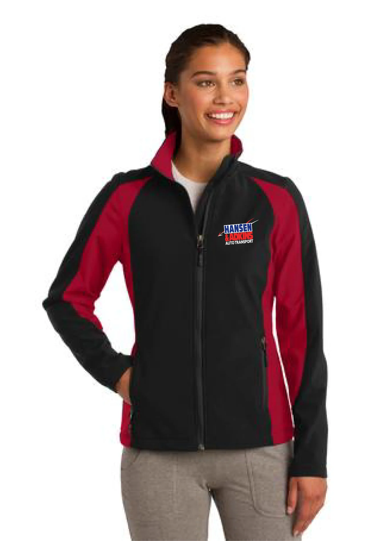 LST970 Sport-Tek Ladies Colorblock Soft Shell Jacket