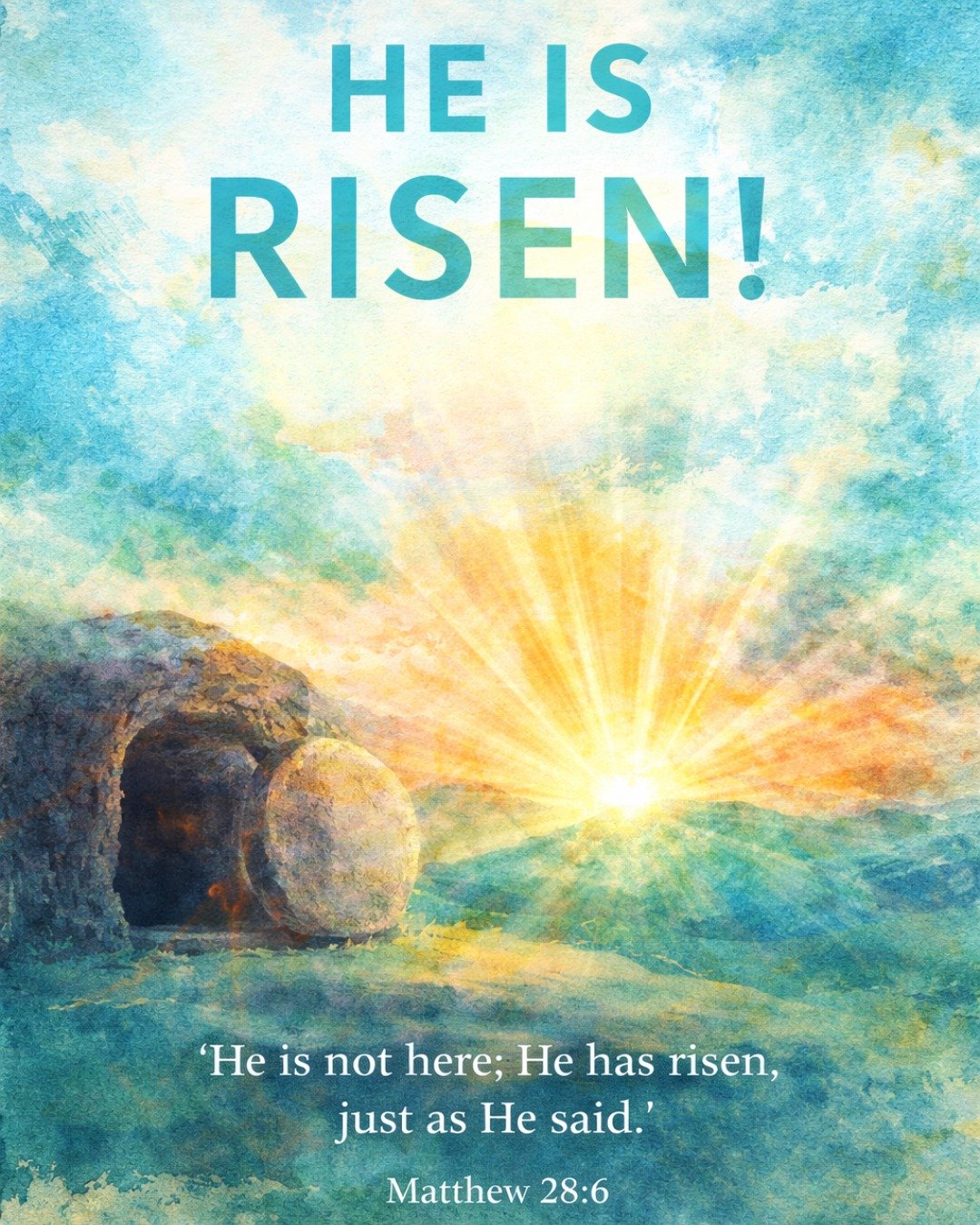 He is risen!
Hope is alive today!