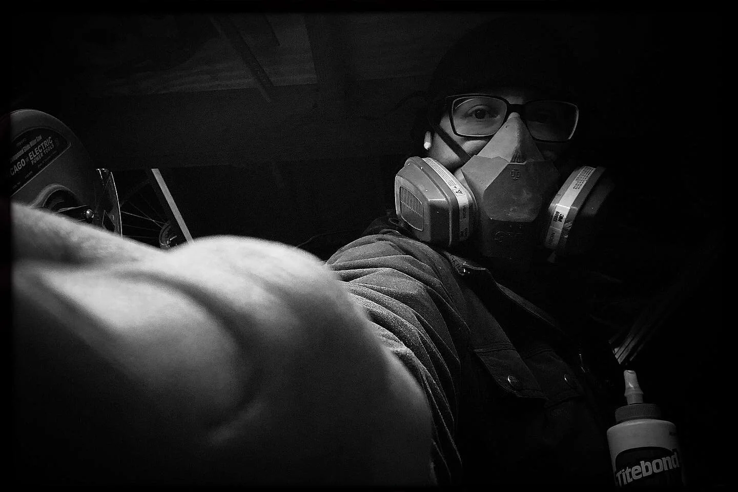 Not sick, just reeeeeeeally dusty shop-time.