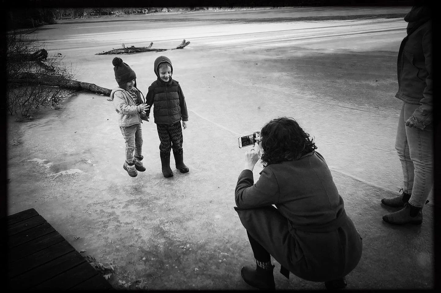 Campbell floats next to Leroy.