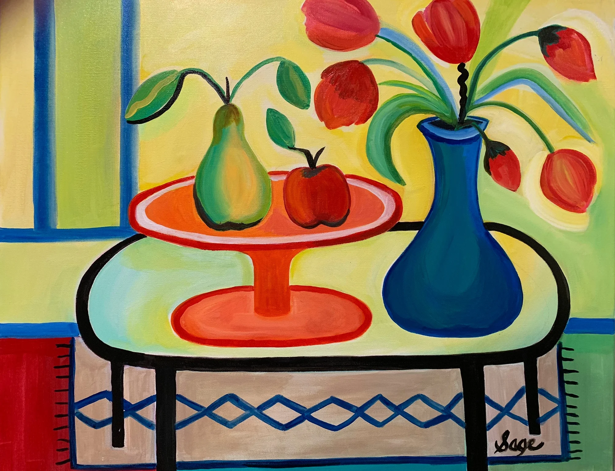   116—Fruit and Flowers  (24x30)  $300  