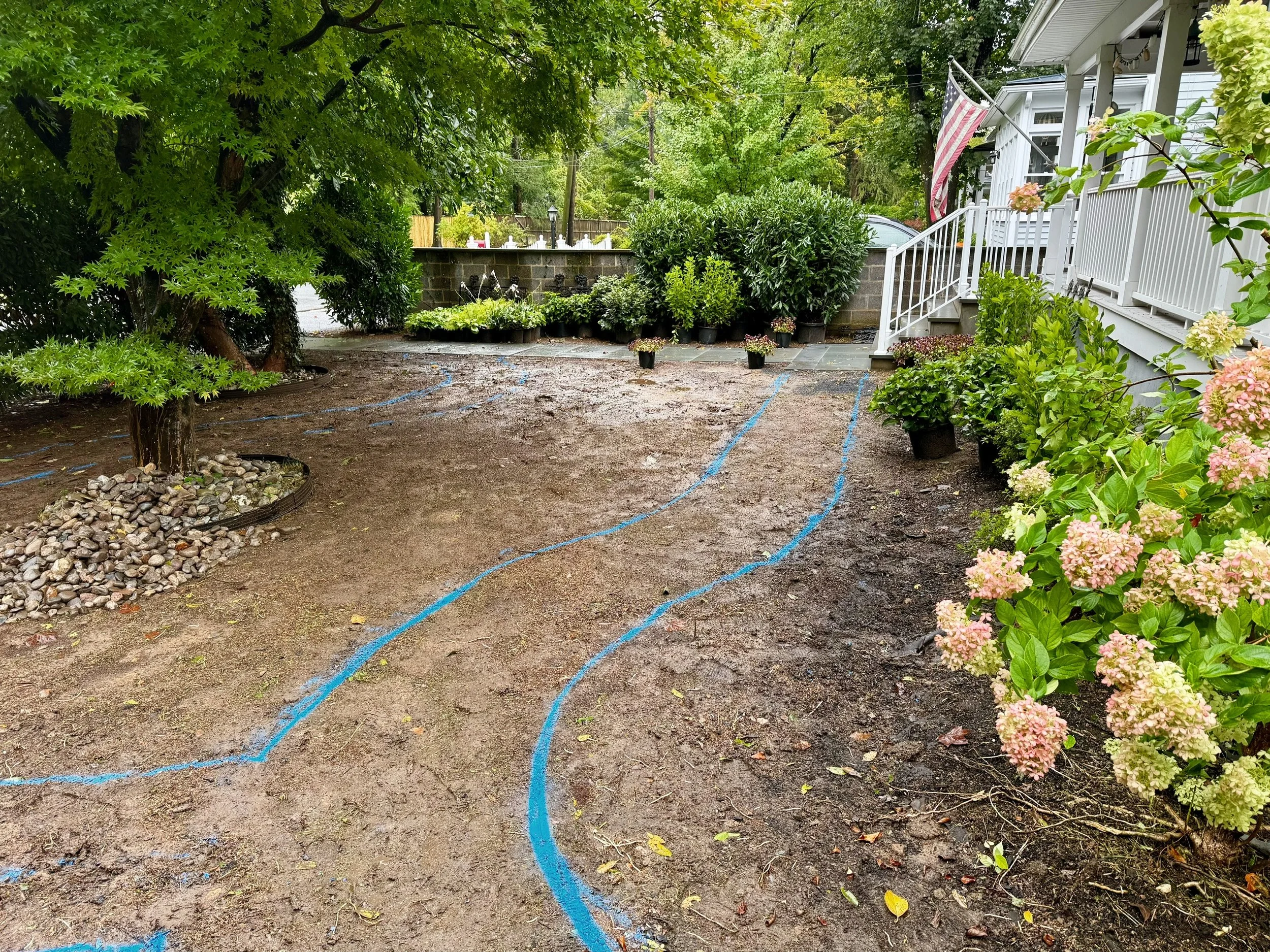 A small front yard, completely reimagined. 🌿

Instead of traditional lawn, we&rsquo;re transforming this space into a lush planting bed with meandering gravel pathways and crisp steel edging.

The result will be a more natural, layered landscape tha