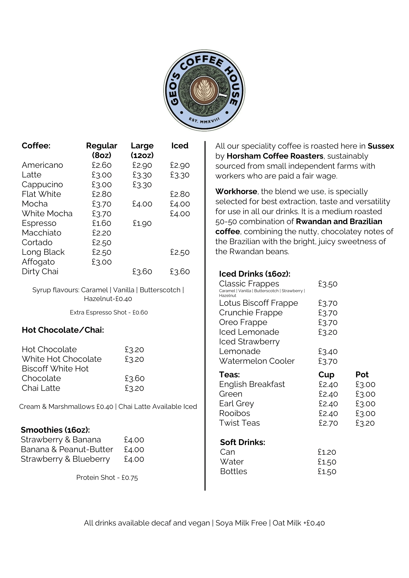 Geo's Coffee House
