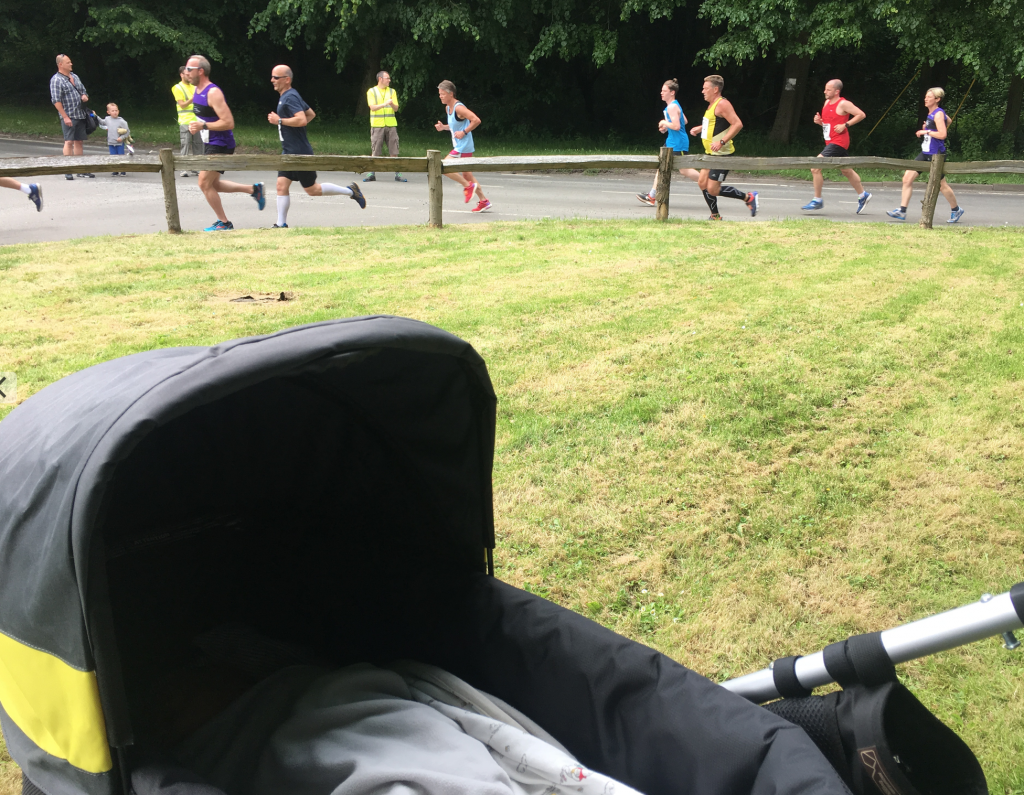 Ted marshalling the Harvel 5 at 4 days old