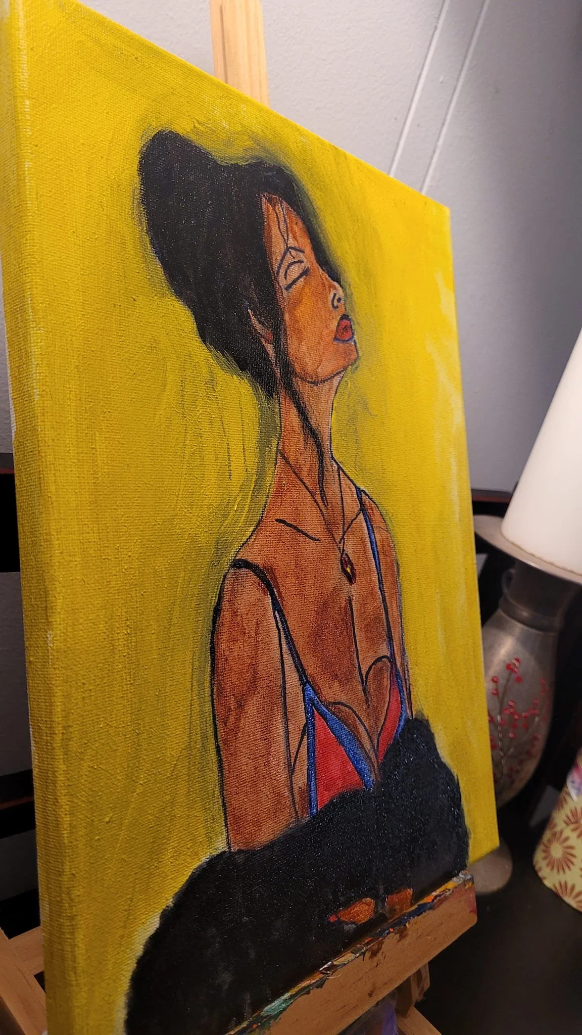 Woman wrapped in joy!