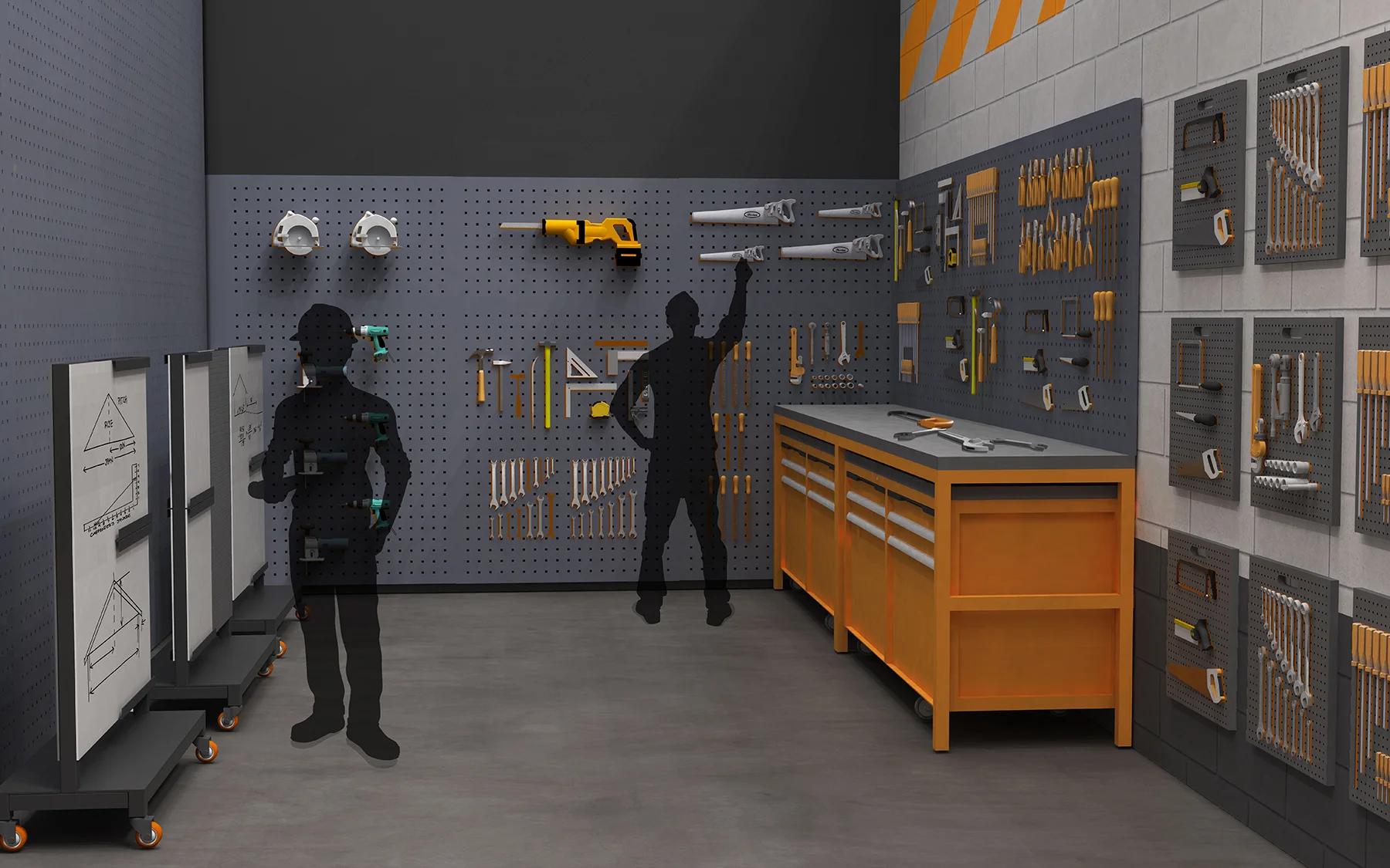 Secure office and storage space