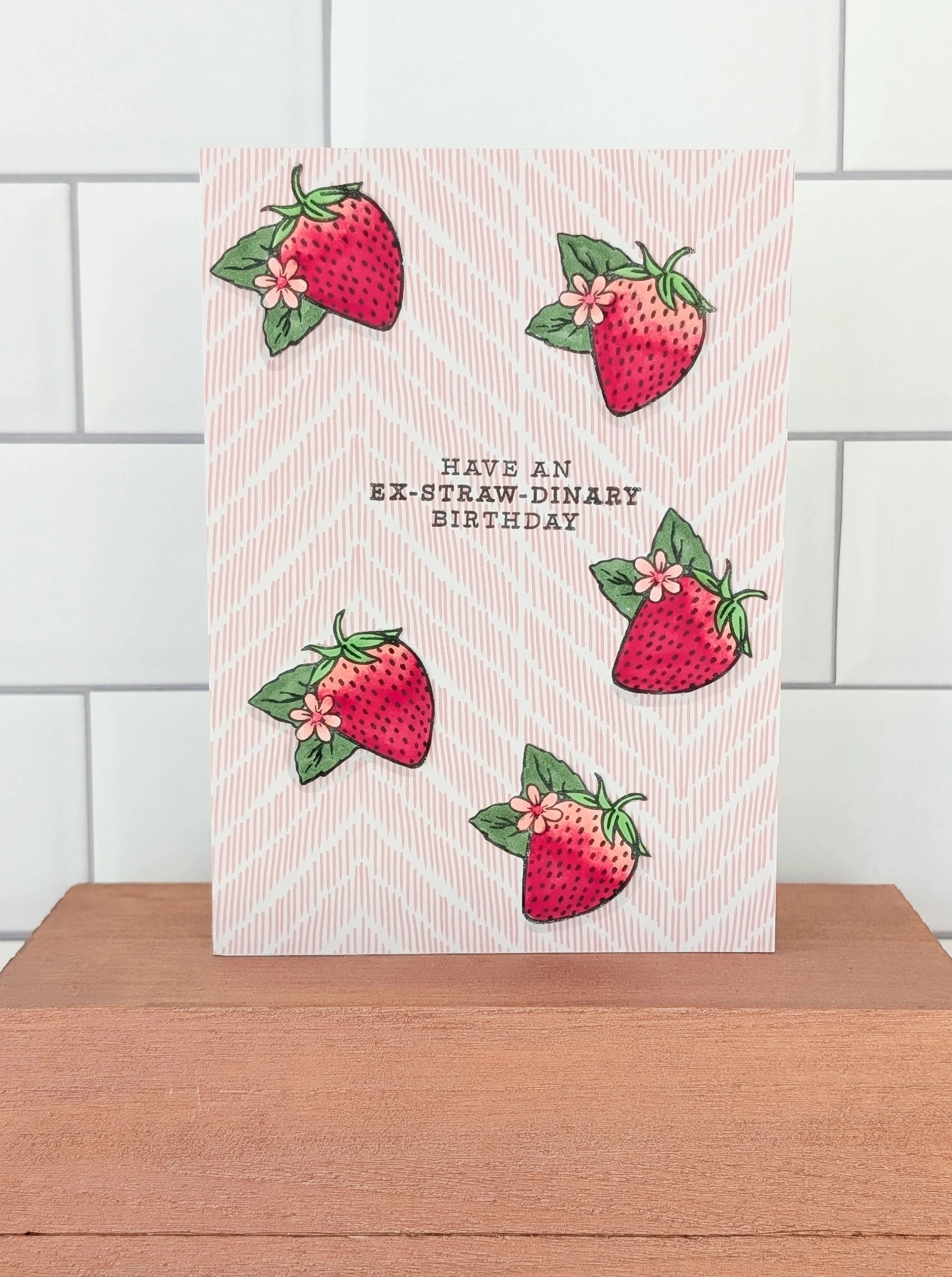 Strawberry Birthday card