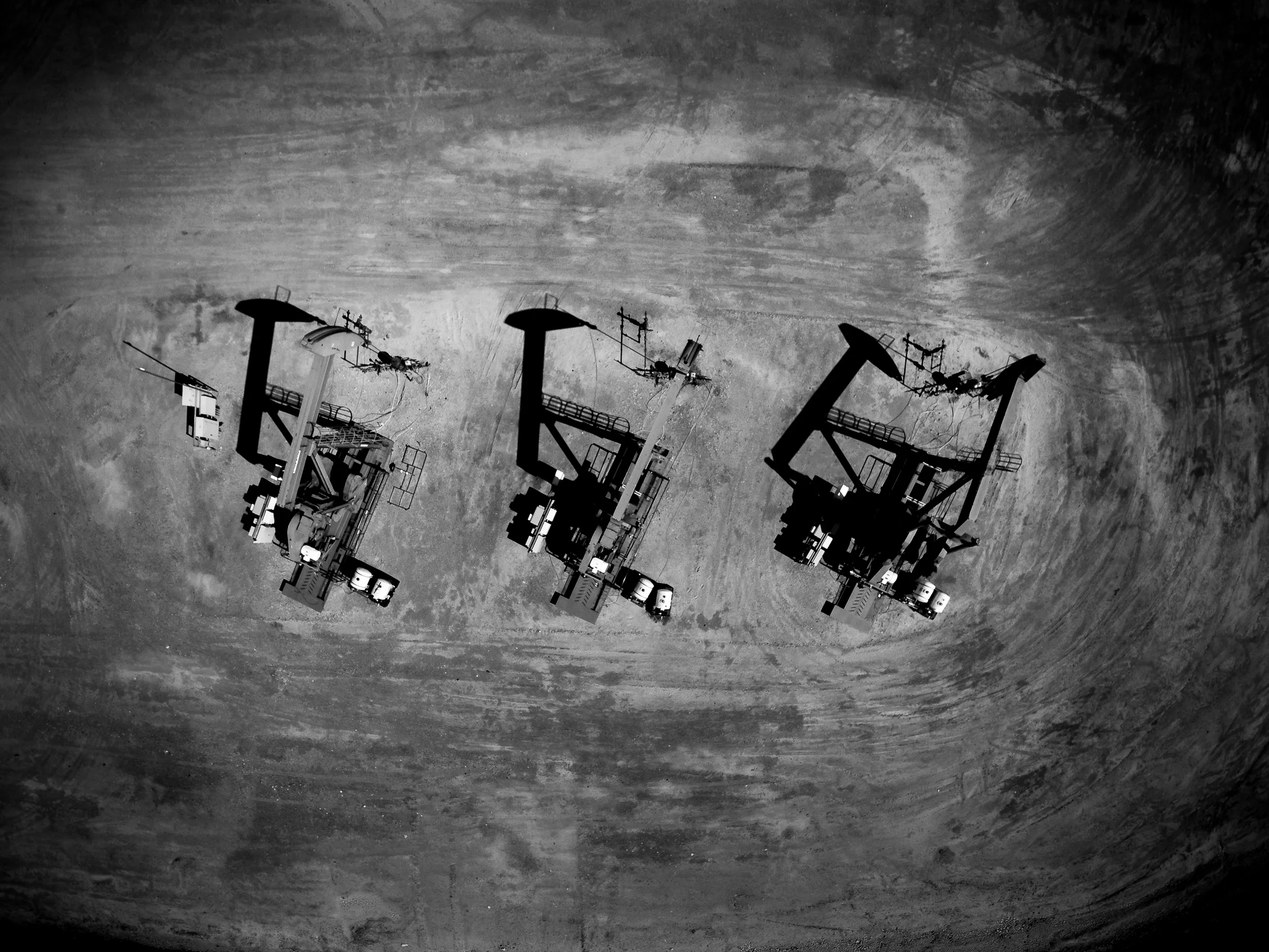 Pumpjacks -Drone View