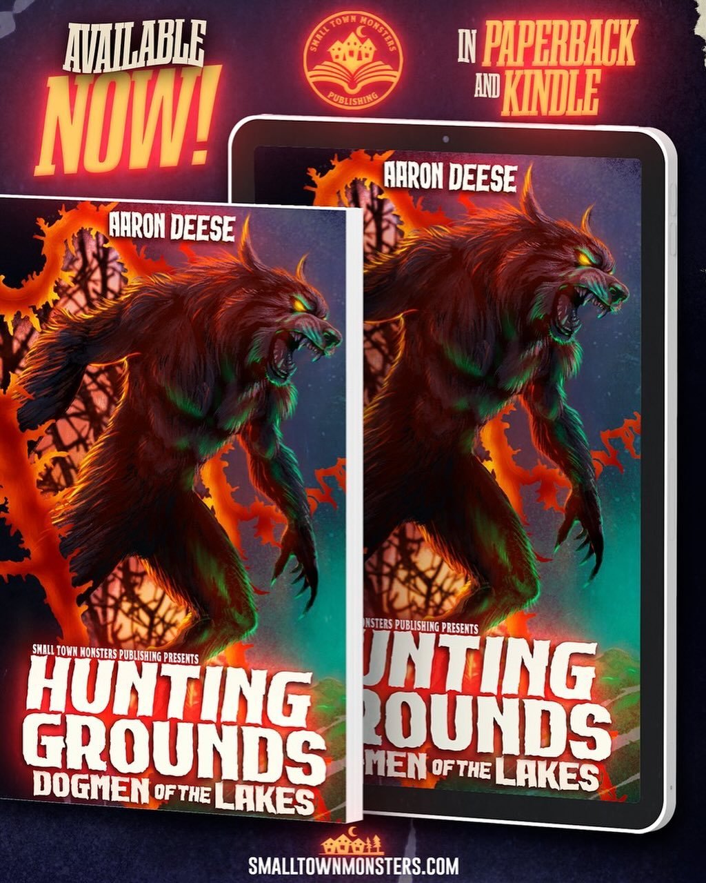 Hunting Grounds: Dogmen of The Lakes is now available! Head to smalltownmonsters.com/shop or Amazon to grab your copy. Find out what many say lurks in the shadowed forests of the Land Between the Lakes in Aaron Deese&rsquo;s follow-up to the Texas Do