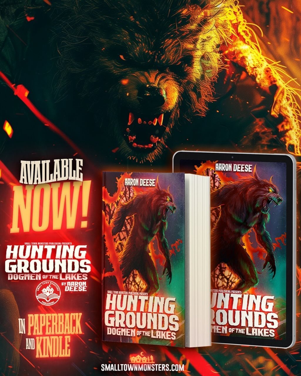 &ldquo;It is here, in the words of Sondheim, that we journey into the woods.&rdquo;

Hunting Grounds: Dogmen of The Lakes is now available at smalltownmonsters.com/shop and Amazon. Find out what many say lurks in the shadowed forests of the Land Betw