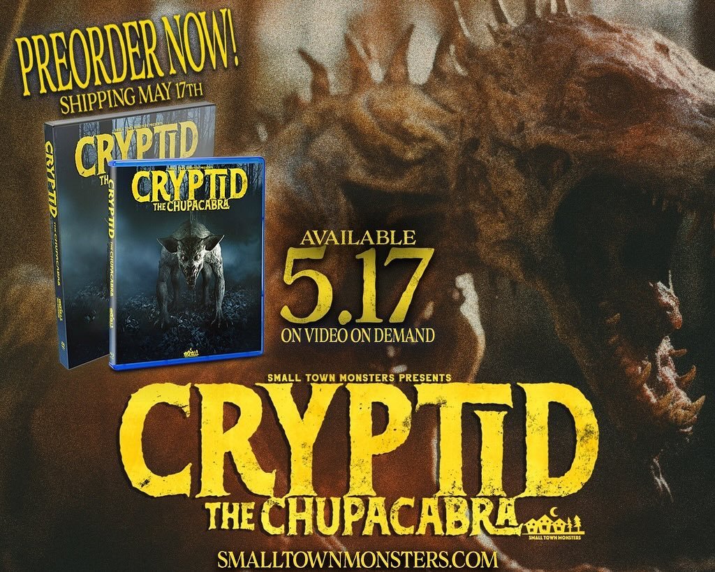 Cryptid: The Chupacabra is coming to wide release on 5/17. Preorders start RIGHT NOW at smalltownmonsters.com/shop. Directed by Eli Watson and featuring a battery of experts and witnesses, Cryptid: The Chupacabra examines the legend like never before