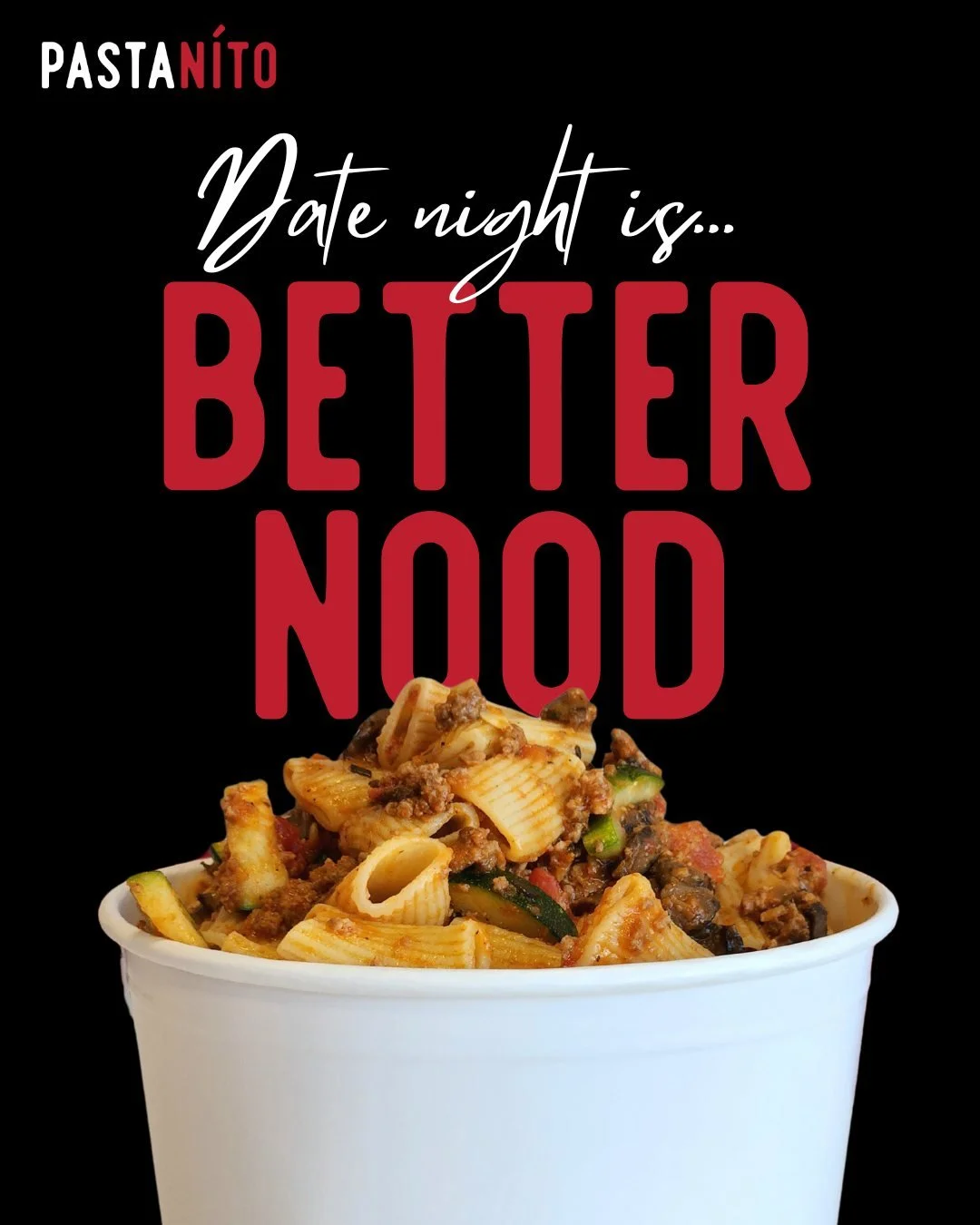 Re-connect with your honey after a busy holiday season. Pasta and movie night? We're in. 🥰