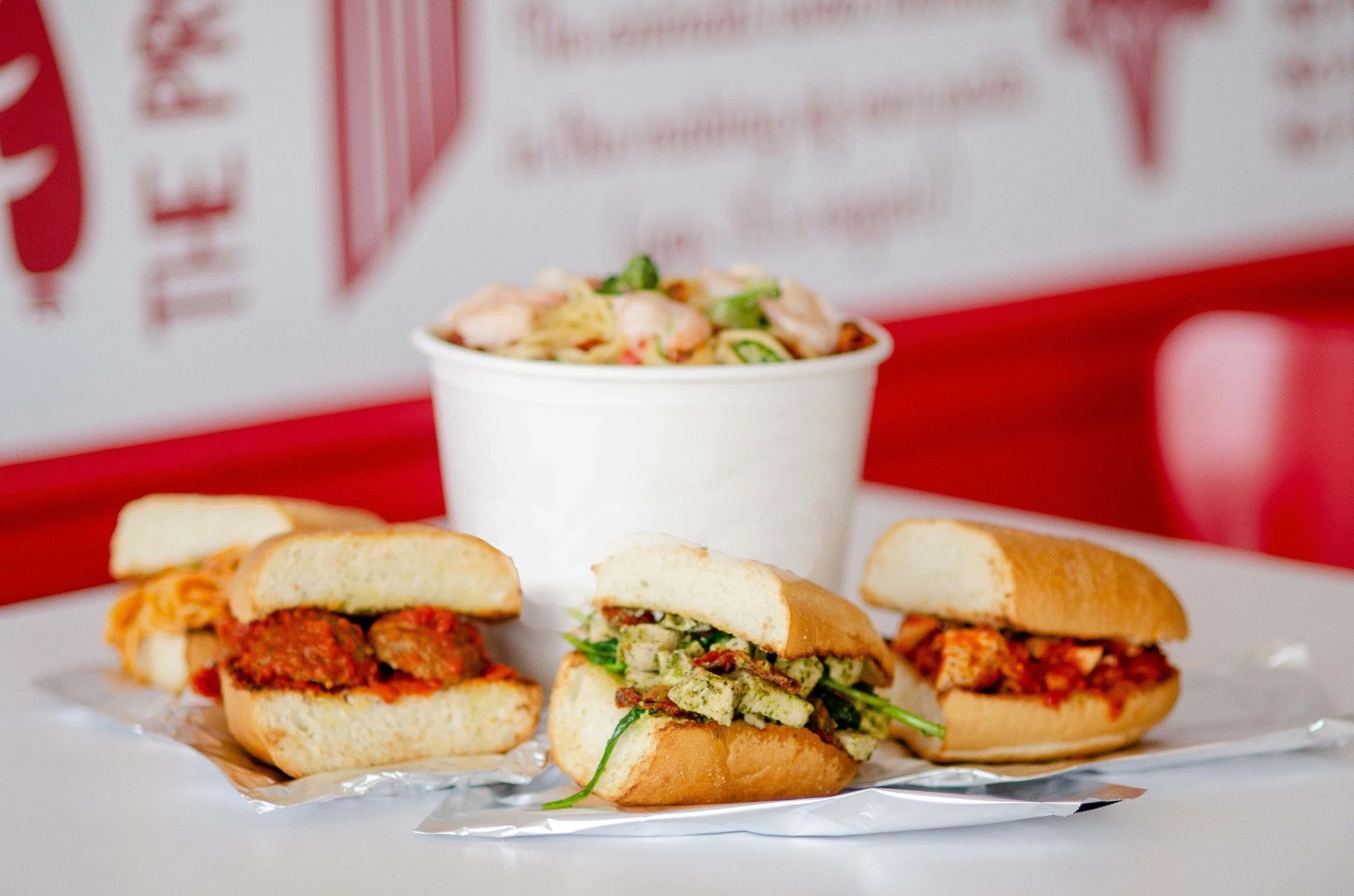 Super Bowl parties don't have to be complicated! Order a bucket and a couple of sammies and call it a day! Find our buckets and catering online at order.pastanito.com