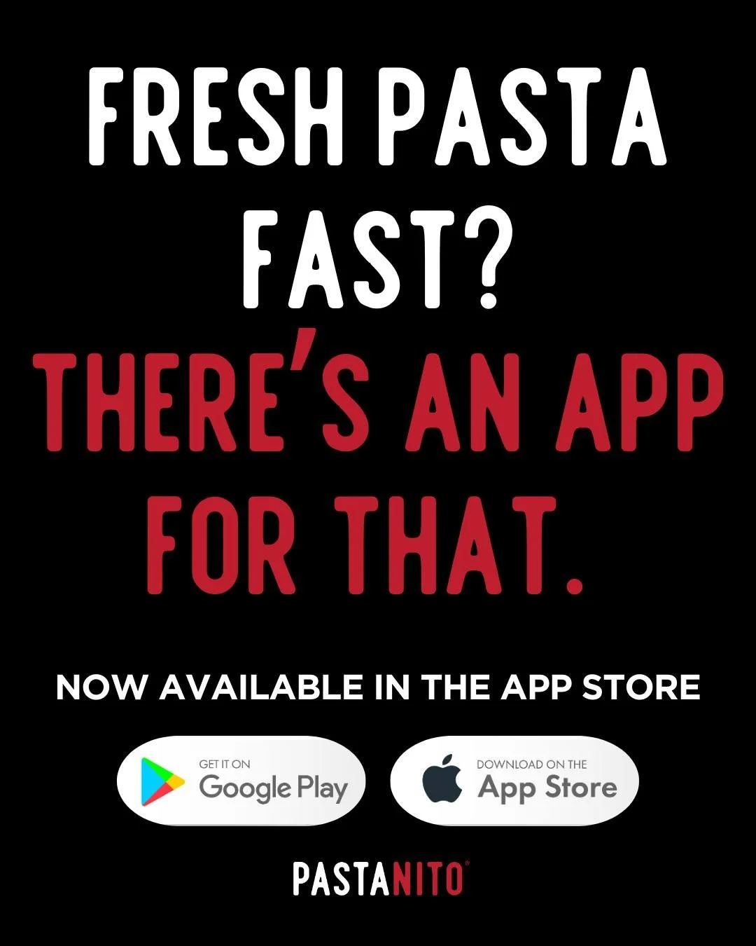 We're halfway through APP-ril 📲Order through the PastaNito app this month and get $2 off with code APPRIL. Track rewards and reorder favorites with ease!