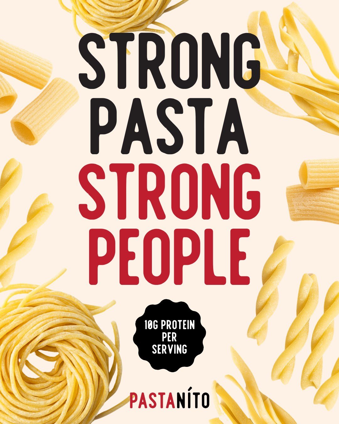 The original protein bar? Mayhaps! Featuring 10 grams of protein before any added meat, our bronze cut fresh pasta packs a punch, so you can too!