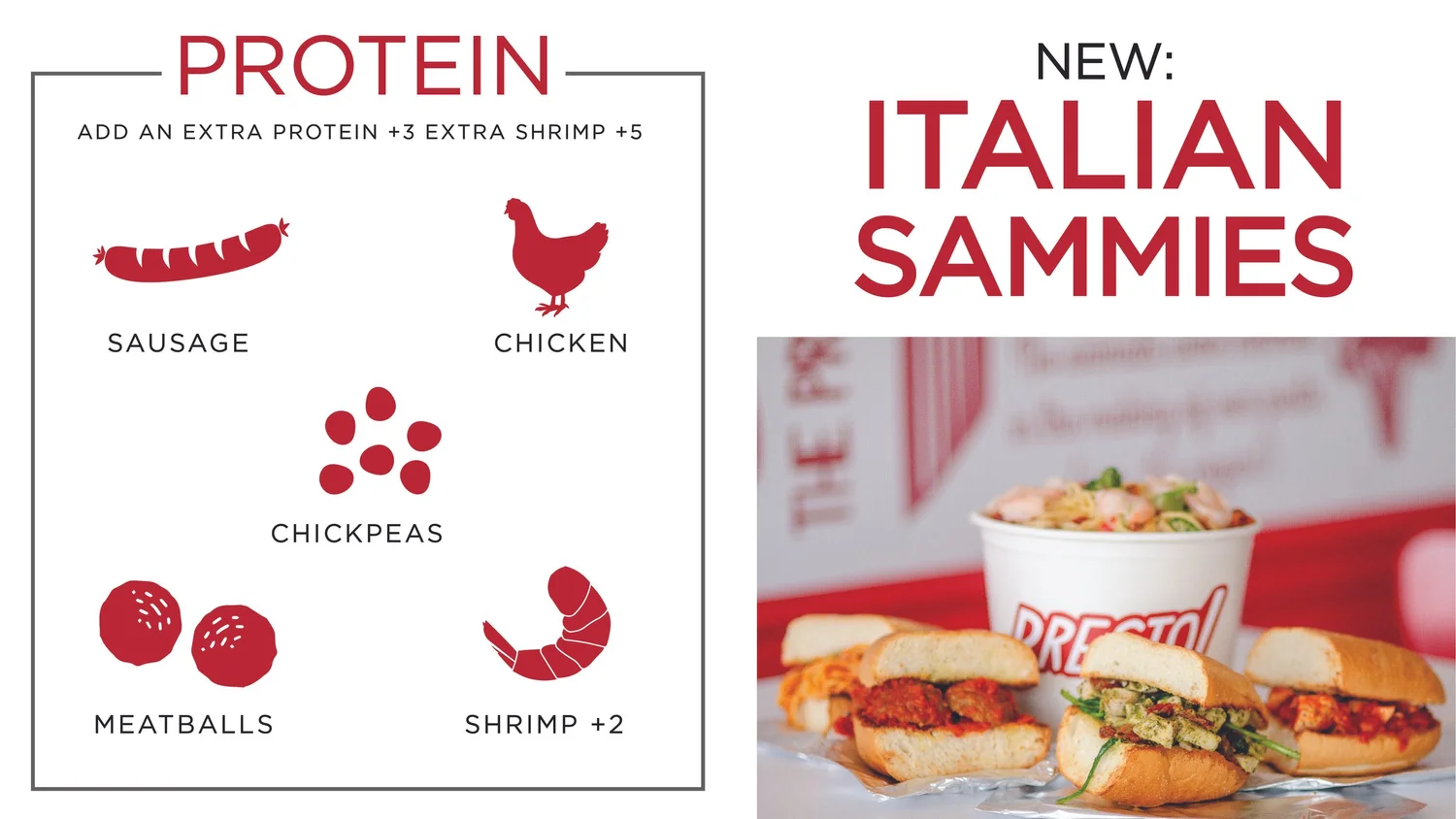 Menu — Presto Fast Italian