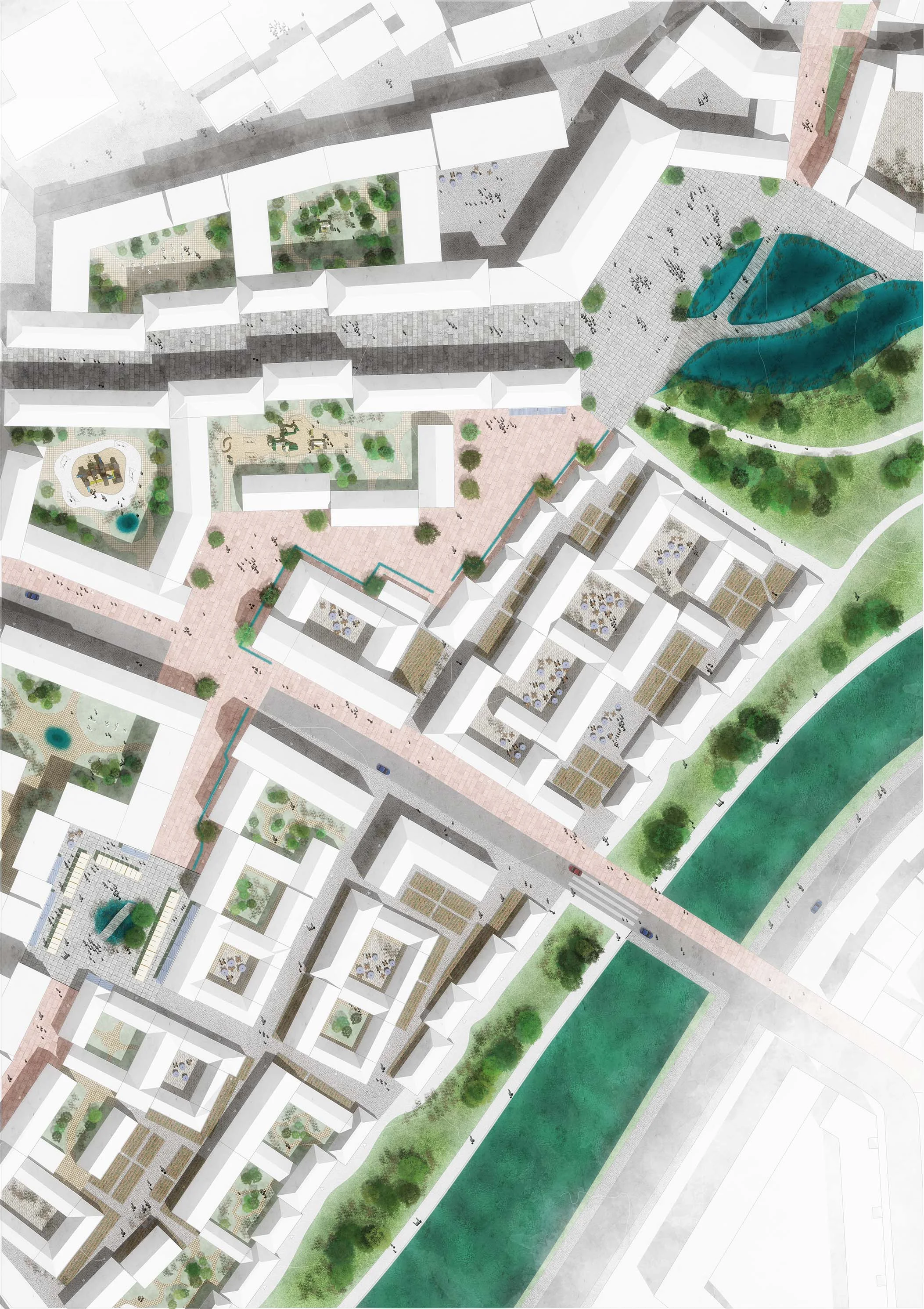 Zoom-in - Linpan district