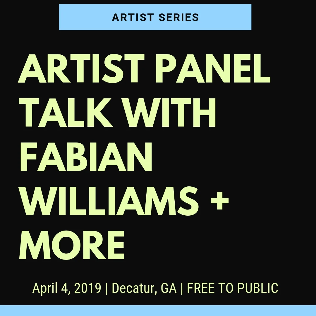 ARTIST PANEL TALK WITH ANN LEWIS + FABIAN WILLIAMS 