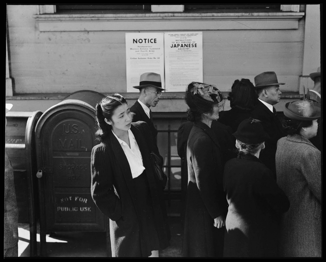   Dorothea Lange, “San Francisco, California” (April 25, 1942) (National Archives)    