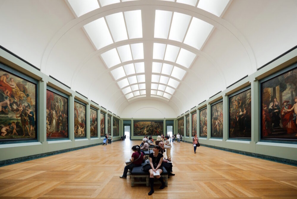  The Galerie Medicis, featuring Peter Paul Rubens’s Marie de’ Medici Cycle, in the Richelieu wing at the Louvre in Paris (photo by Matt Biddulph) 