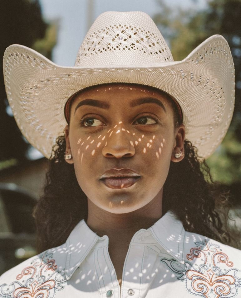  Cowgirl Brianna Owens, barrel racing competitor from Houston, Texas, at the 2017 BPIR. 