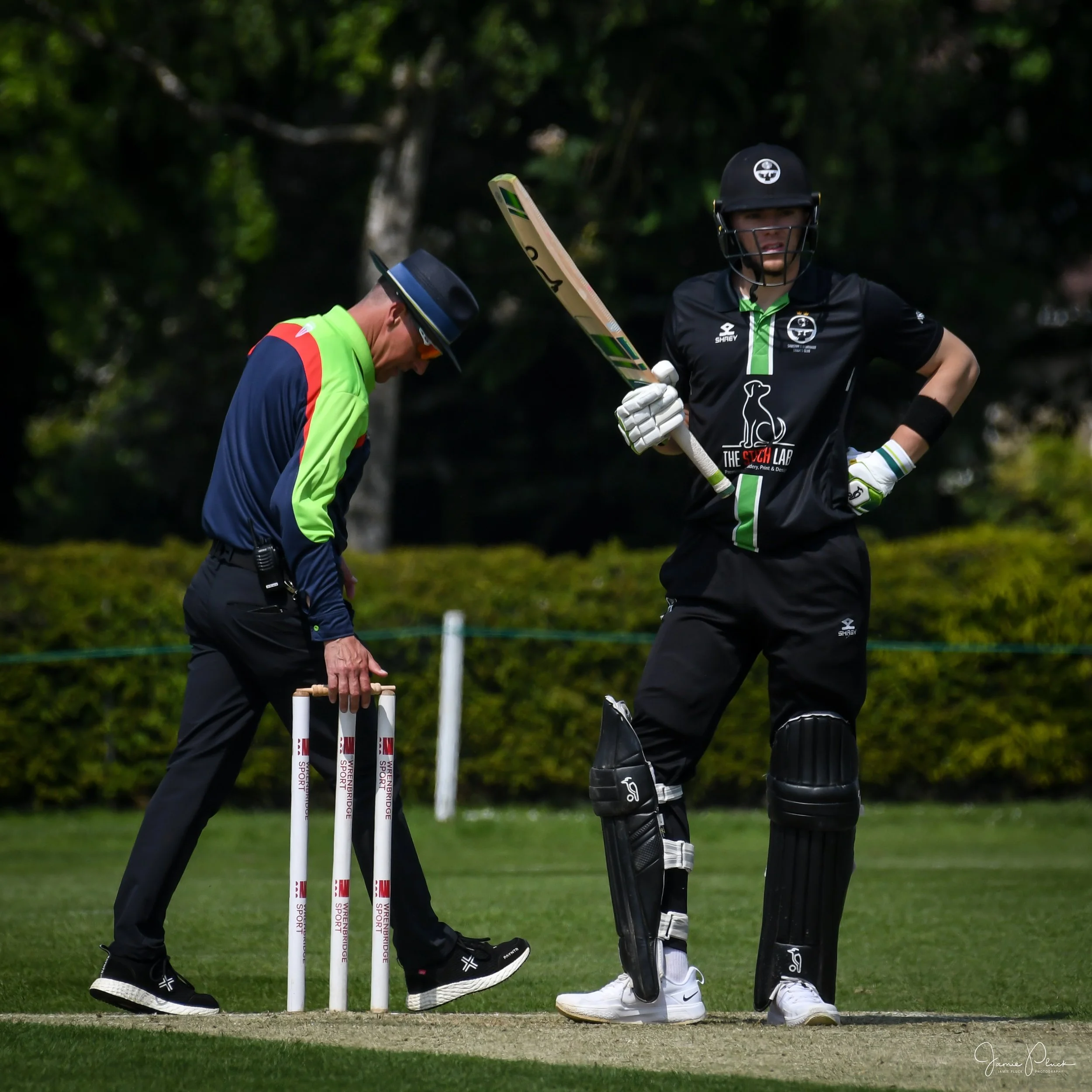 The finishing straight