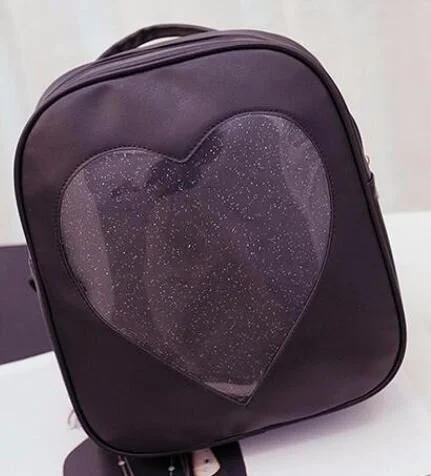 YH-BG-001 Ita Bag - Glitter Heart Black 1.JPG