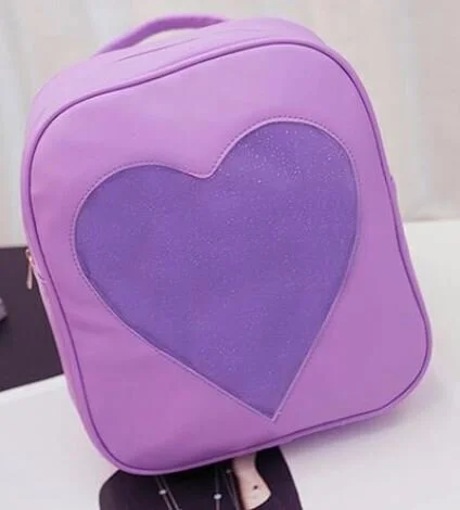 YH-BG-001 Ita Bag - Glitter Heart Purple 1.JPG