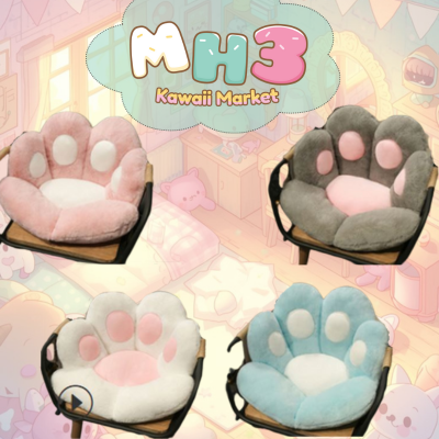 Purrfect Paw Plush Cushion