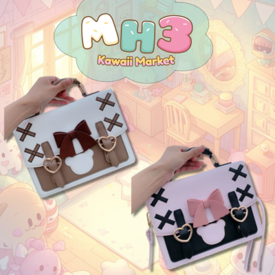 Kawaii Ribbon Bear Purse