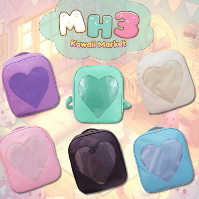 Glitter Heart Ita Backpack