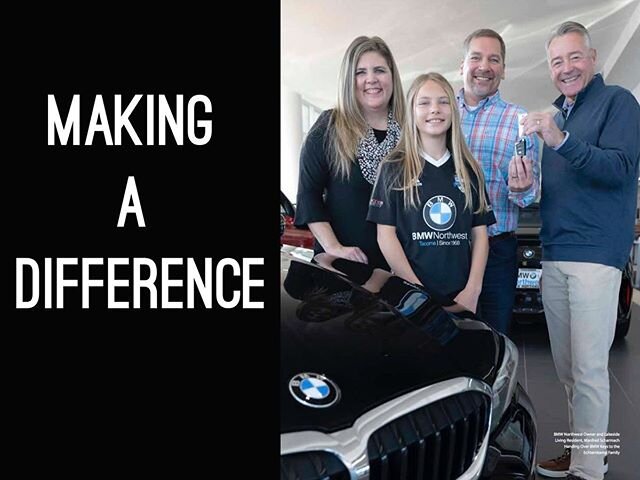 Thank you @lakeside_living_lakewood for recognizing @bmwnorthwest for the difference they&rsquo;ve made with @washingtonpremierfc and our local community!