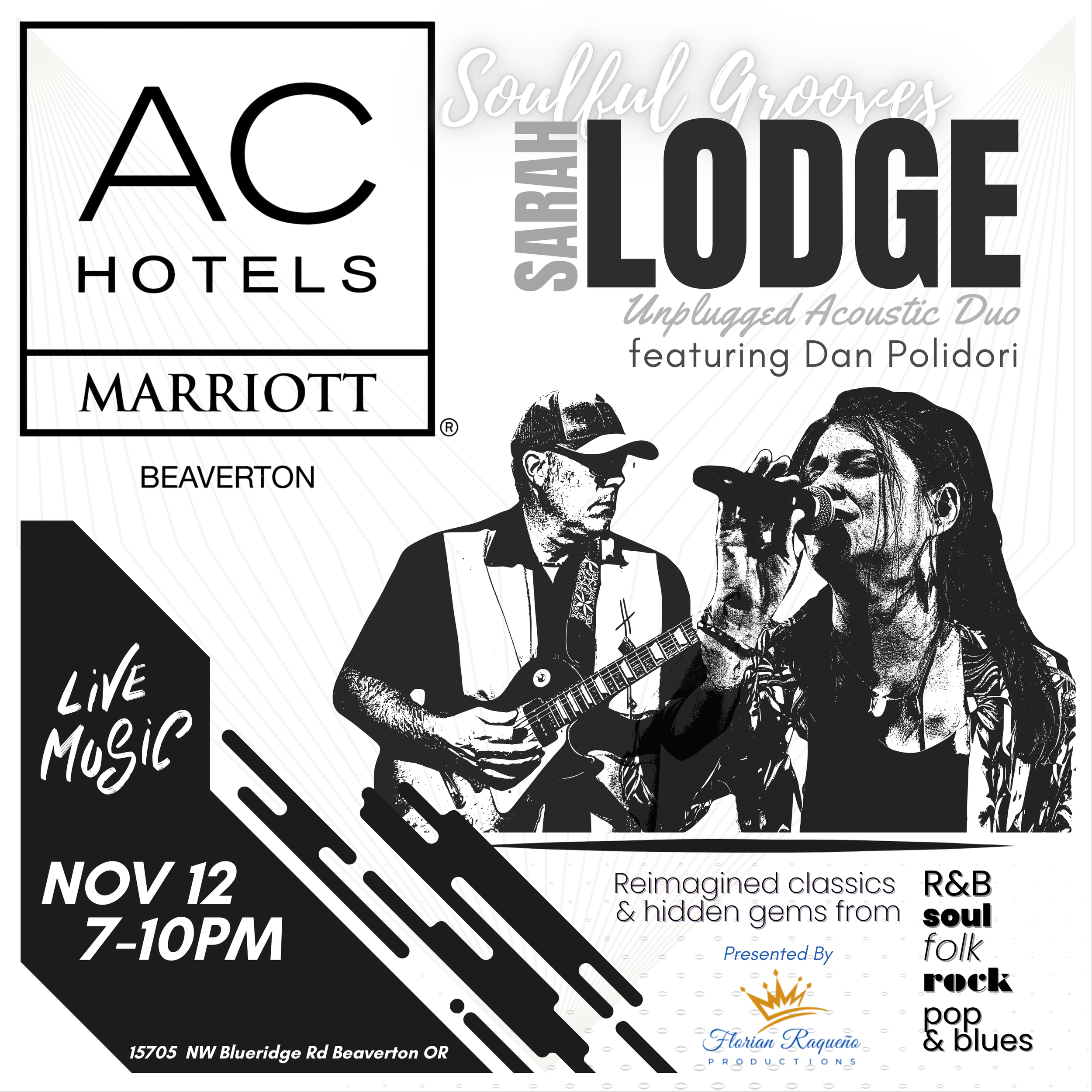 Sarah &amp; Dan, Soulful Acoustic Duo at AC Marriott Hotel (Beaverton)
